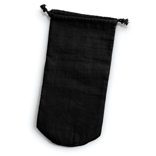 Cotton Bottle Gift Bags Black